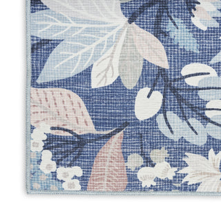Nourison Washables NWB02 Navy Multicolor Area Rug by Home Texture Image