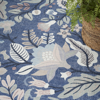 Nourison Washables NWB02 Navy Multicolor Area Rug by Home Corner Image