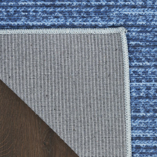 Nourison Washables NWB03 Blue Area Rug Backing