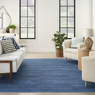 Nourison Washables NWB03 Blue Area Rug Room Image Feature