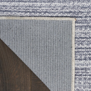 Nourison Washables NWB03 Grey Area Rug Corner Image