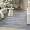 Nourison Washables NWB03 Grey Area Rug Corner Image