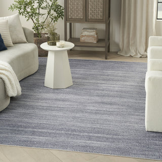 Nourison Washables NWB03 Grey Area Rug Corner Image
