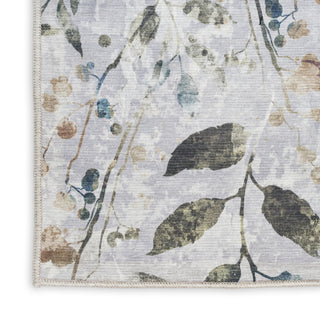 Nourison Washables NWB05 Grey Multicolor Area Rug T' R