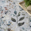 Nourison Washables NWB05 Grey Multicolor Area Rug Corner Image
