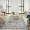 Nourison Washables NWB05 Grey Multicolor Area Rug Room Image Feature