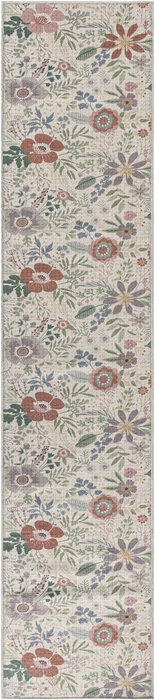 Nourison Washables NWB06 Cream Multicolor Area Rug Runner Image