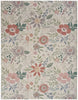 Nourison Washables NWB06 Cream Multicolor Area Rug Main Image