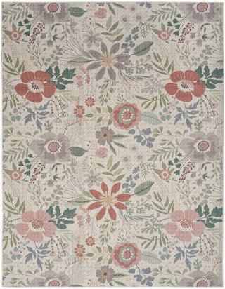 Nourison Washables NWB06 Cream Multicolor Area Rug Main Image