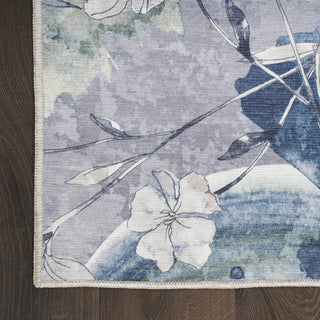 Nourison WASHABLES NWB07 GREY BLUE Detail Image