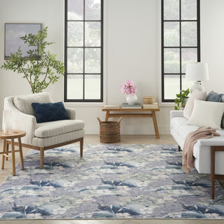 Nourison WASHABLES NWB07 GREY BLUE Room Image Feature