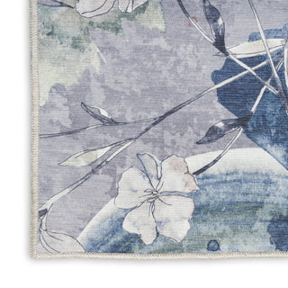Nourison WASHABLES NWB07 GREY BLUE Texture Image
