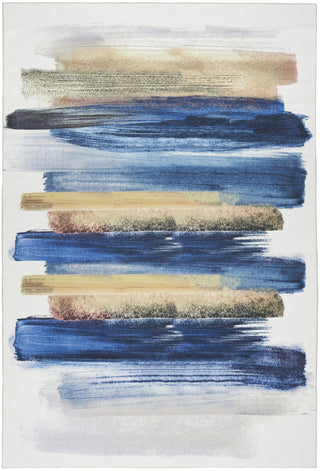 Nourison Washables NWB09 Blue Multicolor Area Rug by Home Main Image