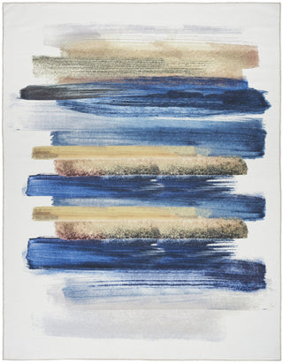 Nourison Washables NWB09 Blue Multicolor Area Rug by Home Main Image