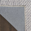 Nourison Washables NWB10 Ivory Grey Area Rug by Home Backing