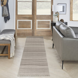 Nourison Washables NWB12 Cream Black Area Rug by Home Corner Image