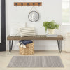 Nourison Washables NWB12 Cream Black Area Rug by Home Corner Image