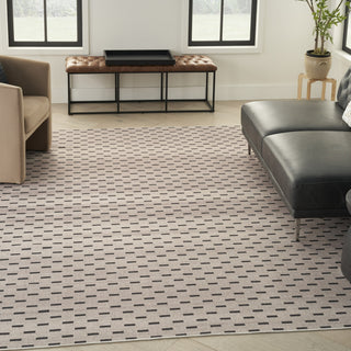Nourison Washables NWB12 Cream Black Area Rug by Home Corner Image