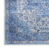 Nourison Washables NWB15 Blue Area Rug Corner Image