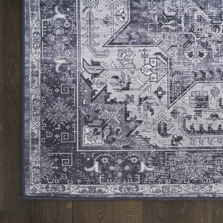 Nourison Washables NWB15 Charcoal Grey Area Rug Detail Image
