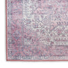 Nourison Washables NWB15 Pink Area Rug Corner Image