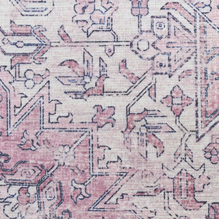 Nourison Washables NWB15 Pink Area Rug Corner Image