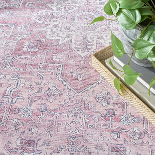 Nourison Washables NWB15 Pink Area Rug Texture Image