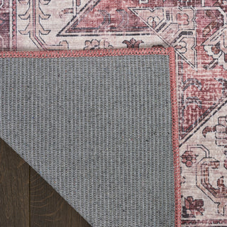 Nourison Washables NWB15 Red Area Rug Corner Image