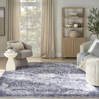 Nourison Washables NWB15 Charcoal Grey Area Rug Room Image Feature