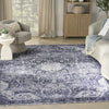 Nourison Washables NWB15 Charcoal Grey Area Rug Corner Image