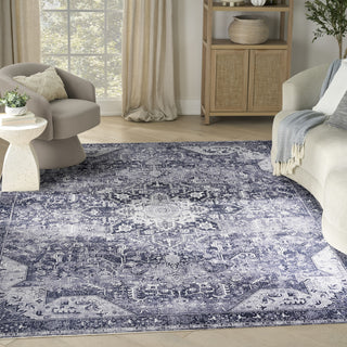Nourison Washables NWB15 Charcoal Grey Area Rug Corner Image