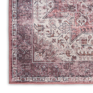 Nourison Washables NWB15 Red Area Rug Texture Image