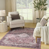 Nourison Washables NWB15 Red Area Rug Corner Image