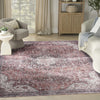 Nourison Washables NWB15 Red Area Rug Corner Image