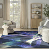 Nourison Washables NWB16 Blue Multicolor Area Rug Swatch Image