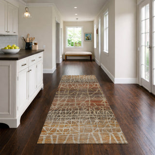 Dalyn Nexus NX1 Copper Area Rug Runner Lifestyle Image Feature