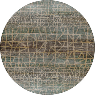 Dalyn Nexus NX1 Teal Area Rug Round Main Image