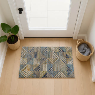 Dalyn Nexus NX2 Denim Area Rug Scatter Lifestyle Image Feature