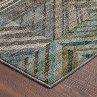 Dalyn Nexus NX2 Teal Area Rug Corner Image