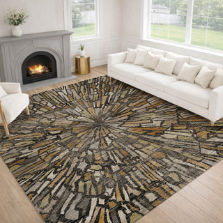 Dalyn Nexus NX3 Black Area Rug Lifestyle Image Feature