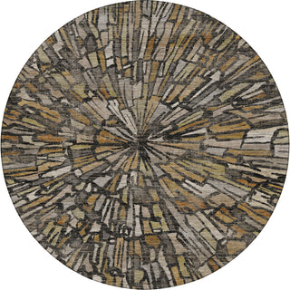 Dalyn Nexus NX3 Black Area Rug Round Main Image