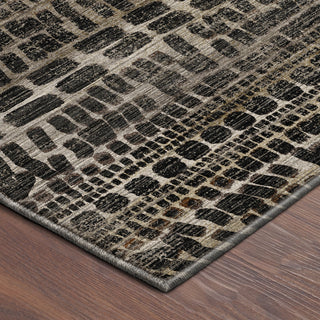 Dalyn Nexus NX5 Black Area Rug Corner Image