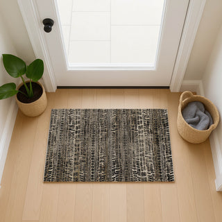 Dalyn Nexus NX5 Black Area Rug Scatter Lifestyle Image Feature