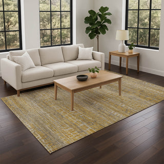 Dalyn Nexus NX5 Gold Area Rug Lifestyle Image Feature