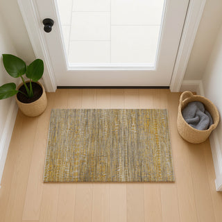 Dalyn Nexus NX5 Gold Area Rug Scatter Lifestyle Image Feature