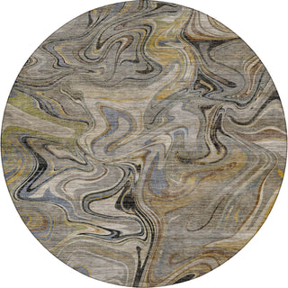 Dalyn Nexus NX6 Gray Area Rug Round Main Image