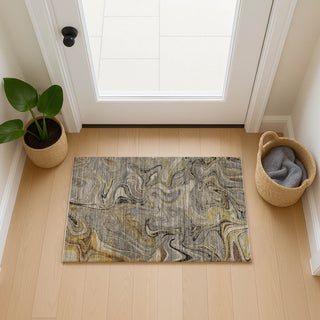 Dalyn Nexus NX6 Gray Area Rug Scatter Lifestyle Image Feature