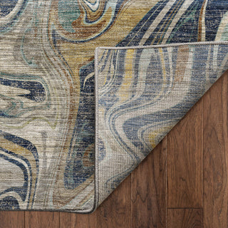 Dalyn Nexus NX6 Navy Area Rug Backing Image