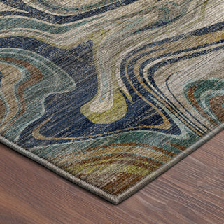Dalyn Nexus NX6 Navy Area Rug Corner Image
