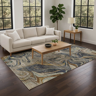 Dalyn Nexus NX6 Navy Area Rug Lifestyle Image Feature